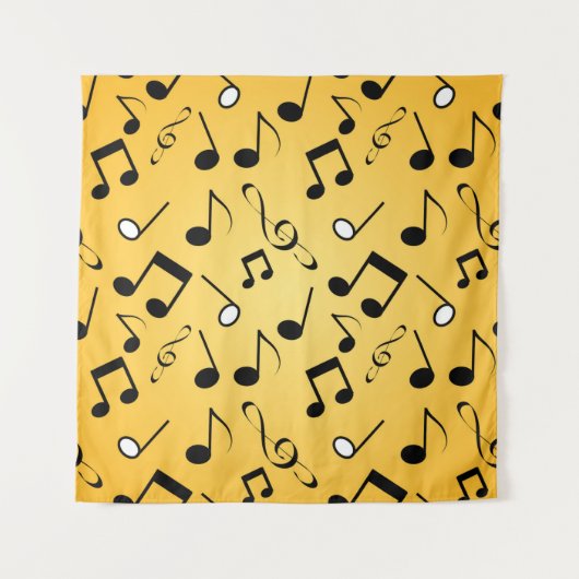 Musiknoten Wandteppich (Vorderseite)