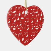 Musiknoten weiß keramik ornament (Rechts)