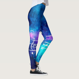 Musiknoten Weltraum Leggings