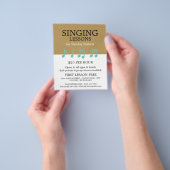 Musiknoten, Werbung im Bereich "Vokallehrgänge" Flyer (Gruppe)