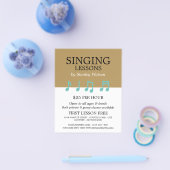 Musiknoten, Werbung im Bereich "Vokallehrgänge" Flyer (Einzeln)