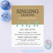 Musiknoten, Werbung im Bereich "Vokallehrgänge" Flyer (Einzeln)