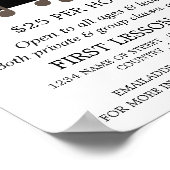 Musiknoten, Werbung im Bereich "Vokallehrgänge" Poster (Ecke)