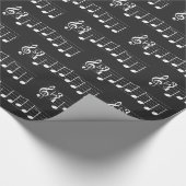 Musiknoten Wir wünschen Ihnen ein frohes Weihnacht Geschenkpapier (Ecke)