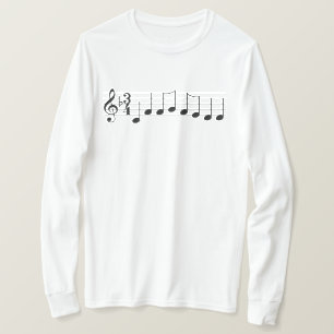 Musiknoten Wir wünschen Ihnen ein frohes Weihnacht T-Shirt