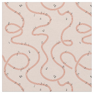 Musiknoten Zeichen zusätzlich Pink Stoff