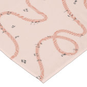 Musiknoten Zeichen zusätzlich Pink Tischdecke (Schrägansicht)