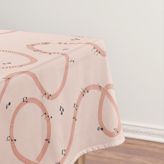 Musiknoten Zeichen zusätzlich Pink Tischdecke (Beispiel)