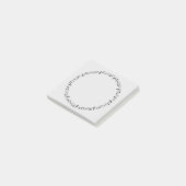 Musiknoten zur Notenschrift Post-it Klebezettel (angewinkelt)