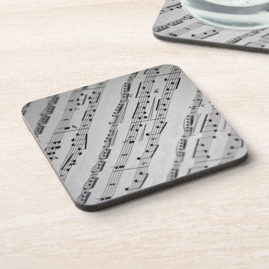 Musiknotenblattmusik Untersetzer (Linke Seite)