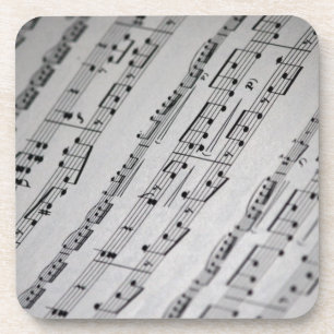 Musiknotenblattmusik Untersetzer