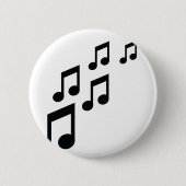Musiknotenikone Button (Vorderseite)