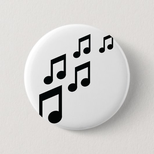 Musiknotenikone Button (Vorderseite)