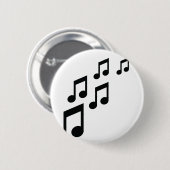 Musiknotenikone Button (Vorne & Hinten)