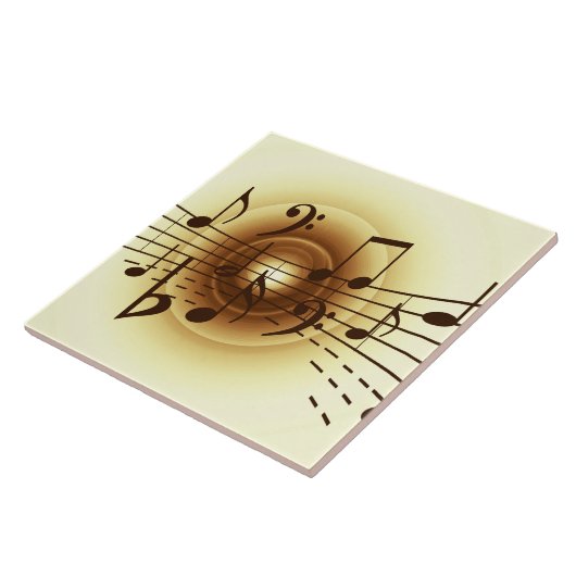 Musiknotenillustration Fliese (Seite)