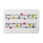 Musiknotens Bath Mat Badematte (Vorderseite)