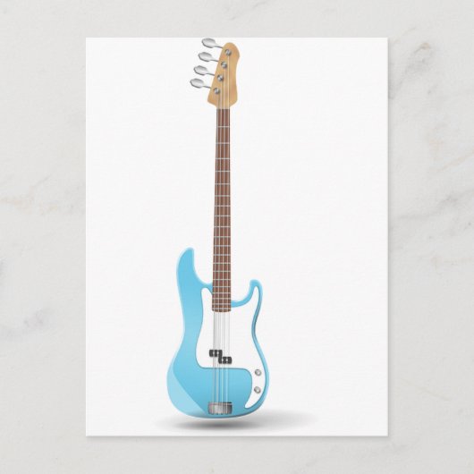 Musiknotens Blue Chevrons Zigzags Pattern Destiny Postkarte (Vorderseite)