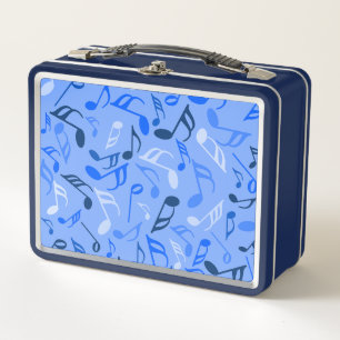 Musiknotens Blue Metall Brotdose