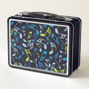 Musiknotens Blue Metall Brotdose