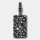 Musiknotens & Clefs Student Musikergeschenk Gepäckanhänger (Vorderseite vertikal)