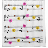 Musiknotens Duschvorhang (Vorderseite)