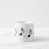 Musiknotens Espresso Tasse (Vorderseite)