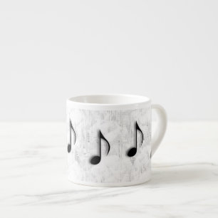 Musiknotens Espresso Tasse