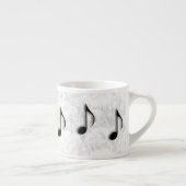 Musiknotens Espresso Tasse (Rechts)