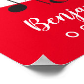 Musiknotens Gästebuchplakat - 250 Plätze Poster (Ecke)