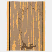 Musiknotens Kokopelli Fleece Blanket (Vorderseite)