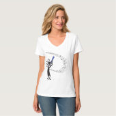 Musiknotens Kokopelli Native American T - Shirt (Vorderseite Vollansicht)