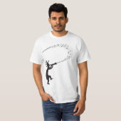 Musiknotens Kokopelli Native American T - Shirt (Vorne ganz)