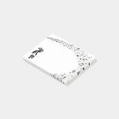 Musiknotens Kokopelli Post-it Klebezettel (angewinkelt)