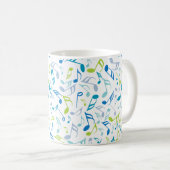 Musiknotens Neck Tie Kaffeetasse (VorderseiteRechts)