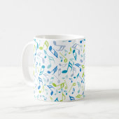Musiknotens Neck Tie Kaffeetasse (Vorderseite Links)
