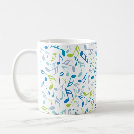 Musiknotens Neck Tie Kaffeetasse (Links)