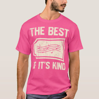 Musiknotens Sprichwort Vintag Beste Musikerin T-Shirt