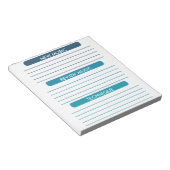 Musiknotens Student Practice Sheet Notizblock (angewinkelt)