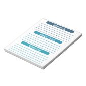 Musiknotens Student Practice Sheet Notizblock (Rotiert)