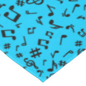 Musiknotens Tablecloth Tischdecke (Schrägansicht)