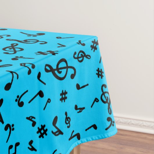 Musiknotens Tablecloth Tischdecke (Beispiel)