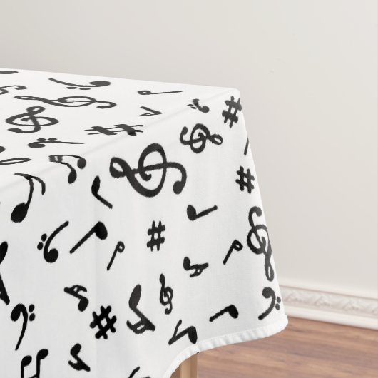Musiknotens Tablecloth Tischdecke (Beispiel)