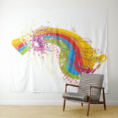 Musiknotens Tapestry Wandteppich (Beispiel (Horizontal))