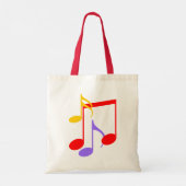 Musiknotens Tote Tasche (Rückseite)
