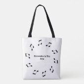 Musiknotens Tote Tasche (Rückseite)