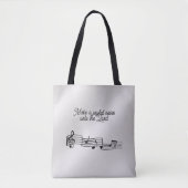 Musiknotens Tote Tasche (Vorderseite)