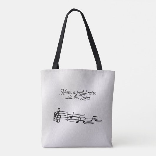 Musiknotens Tote Tasche (Rückseite)