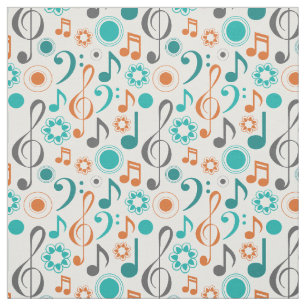 Musiknotens Treble Bass Clef Band Orchestra Stoff