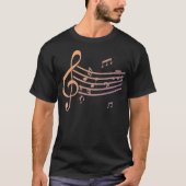 Musiknotens Treble Clef T-Shirt (Vorderseite)