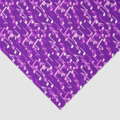 Musiknotes print - violett, lila, vielseitig seidenpapier (Ausschnitt)